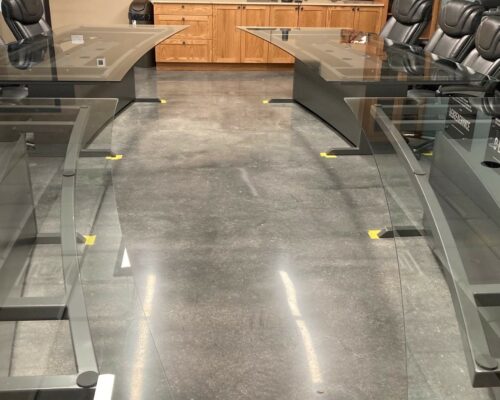 FinishGlass table tops made on waterjet